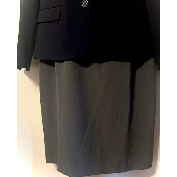 NWT 2PC Le Suit Blazer & Dress Size 12 Woman's Blue & Grey outfit - Picture 15 of 16